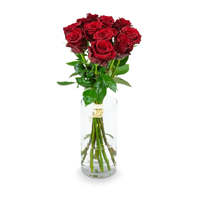 Kytice rudých růží